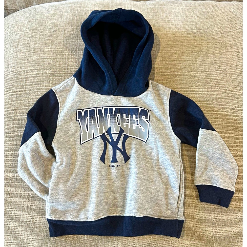 GEN2 New York Yankees MLB Hoodie Sweatshirt Kids 2T Gray/Blue Official